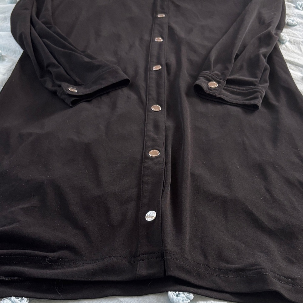 MICHAEL Michael Kors Black Shirt Dress - Picture 3 of 7